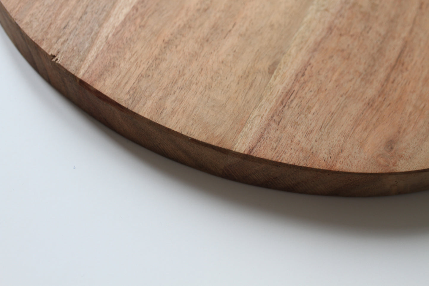 Hardwood round serving board