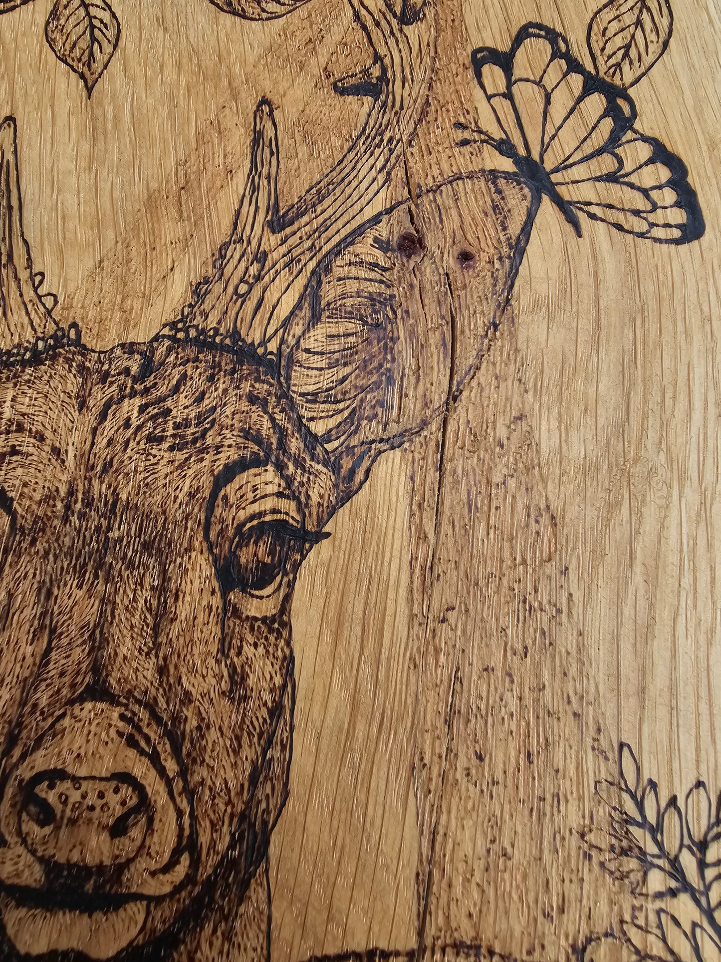 Deer And Butterfly Wall Decor