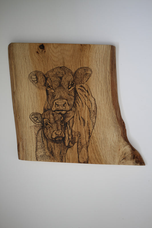 Cow & Calf wall decor