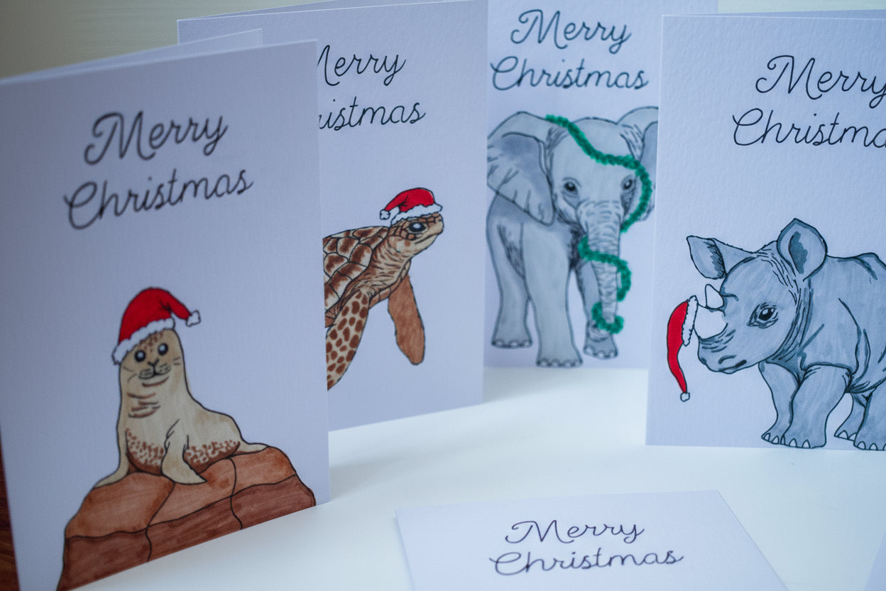 Hand Drawn Christmas Cards