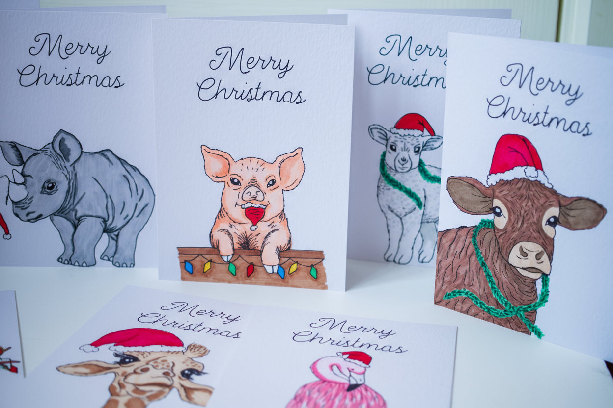 Hand Drawn Christmas Cards