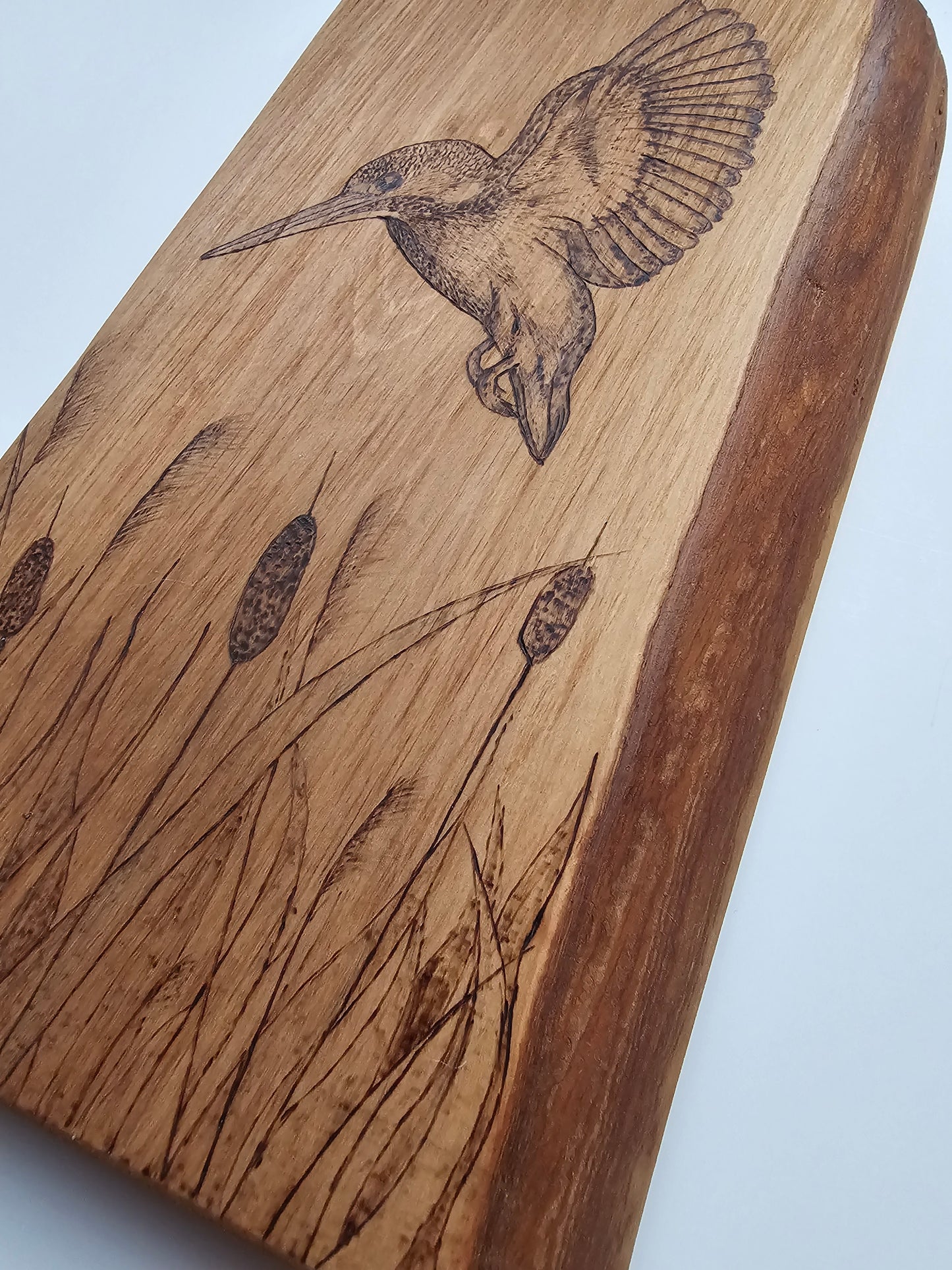 Olive Wood Kingfisher Wall Decor