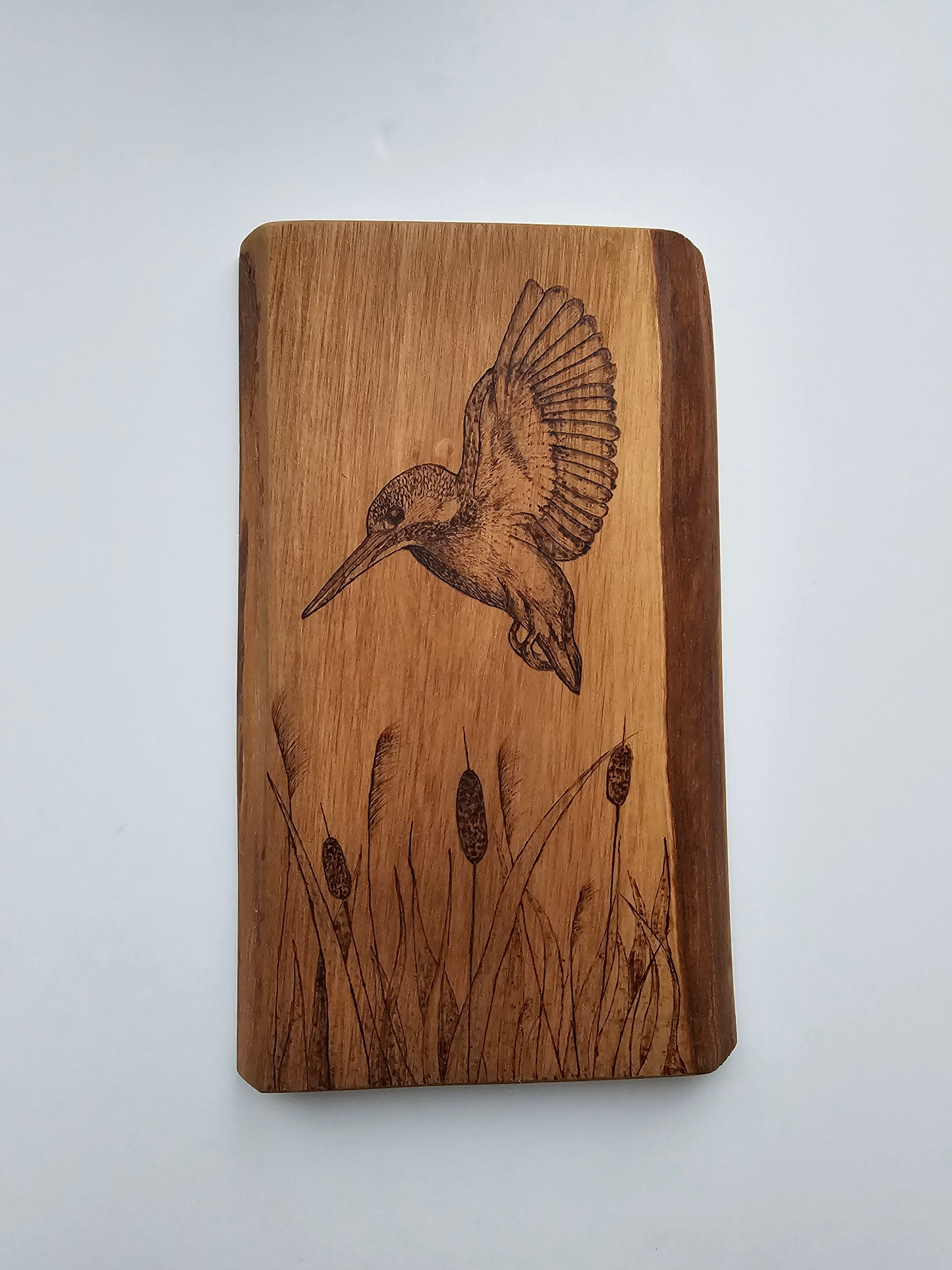 Olive Wood Kingfisher Wall Decor