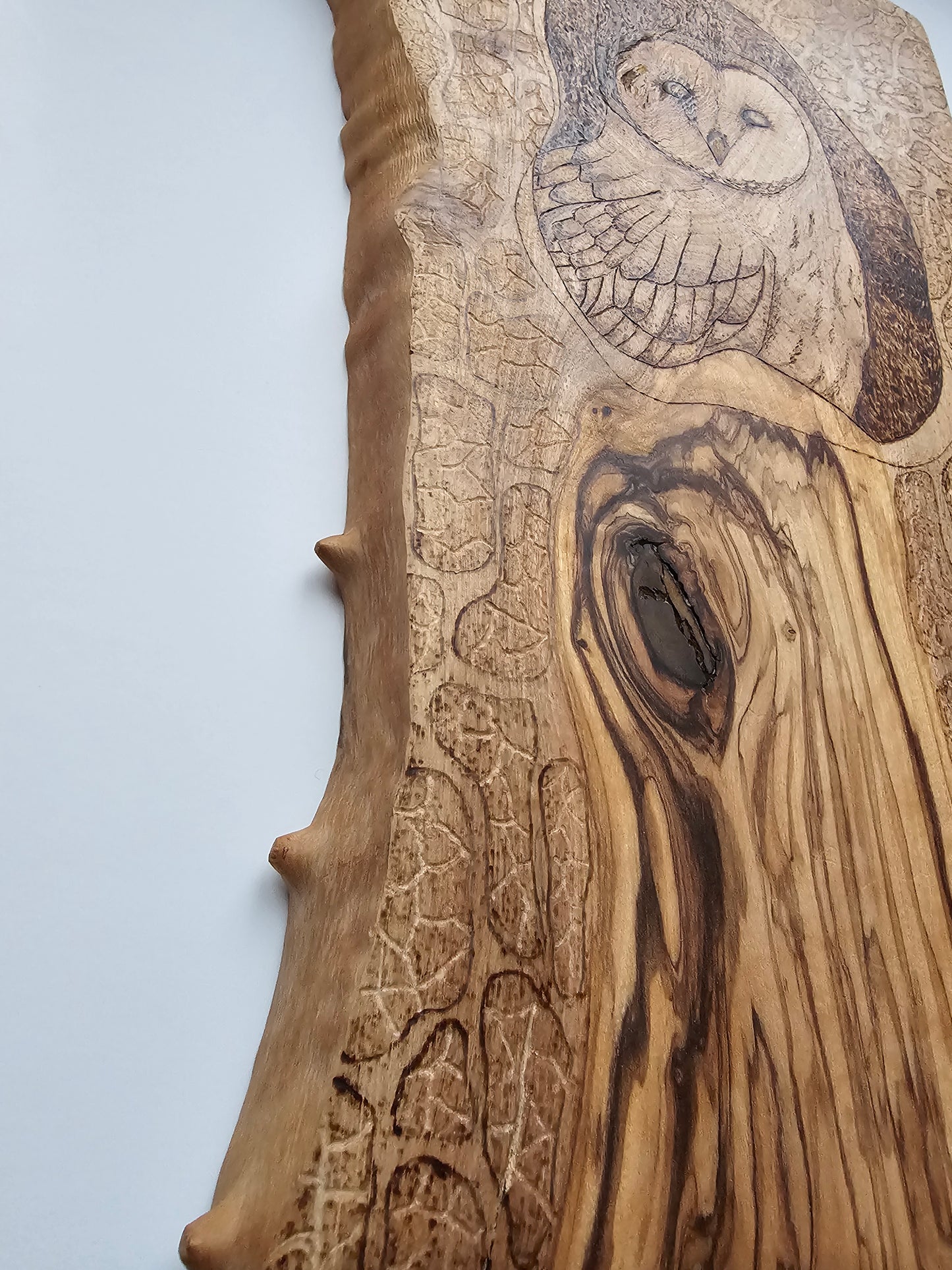 Olive Wood Owl Wall Decor