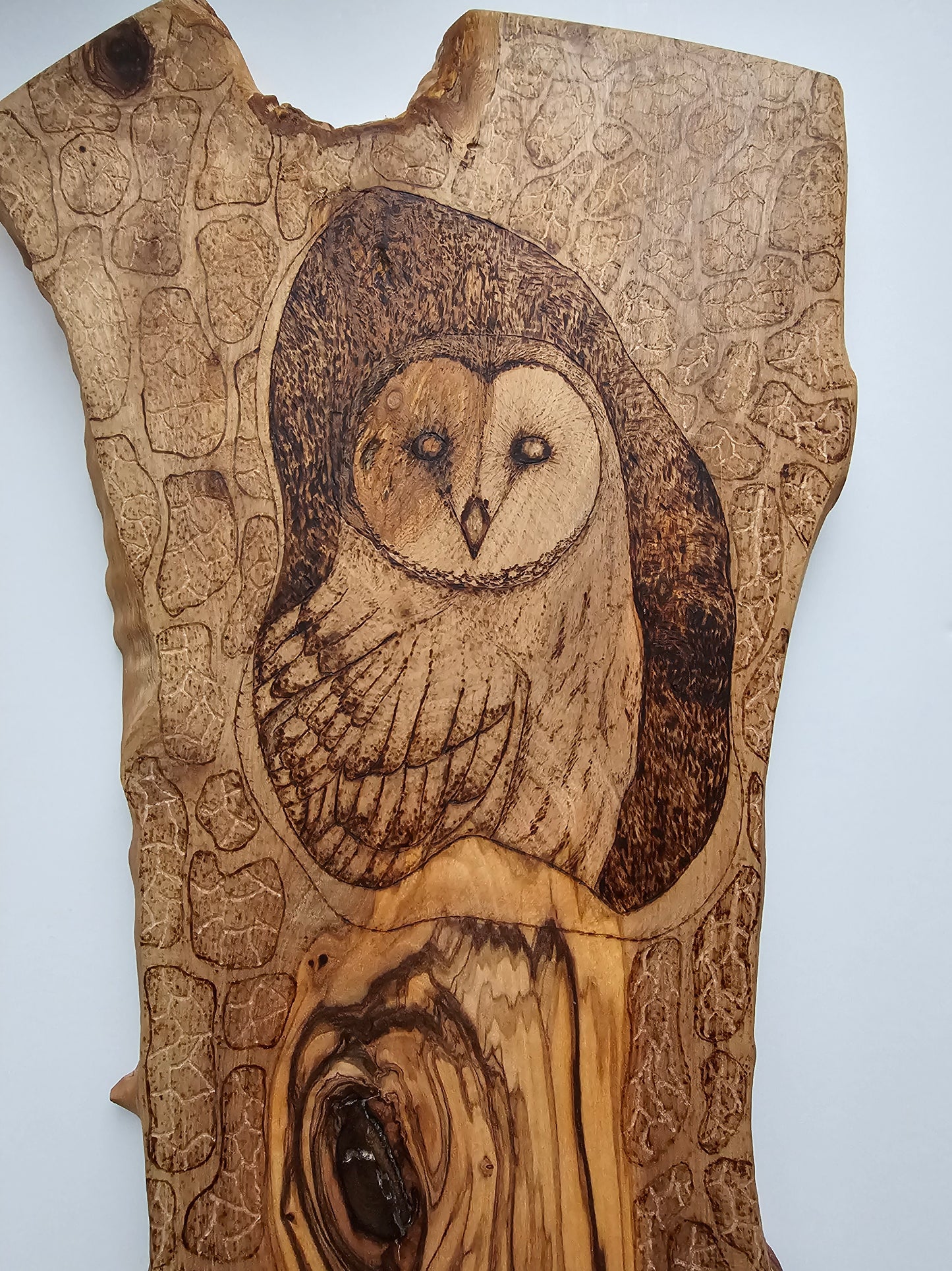 Olive Wood Owl Wall Decor