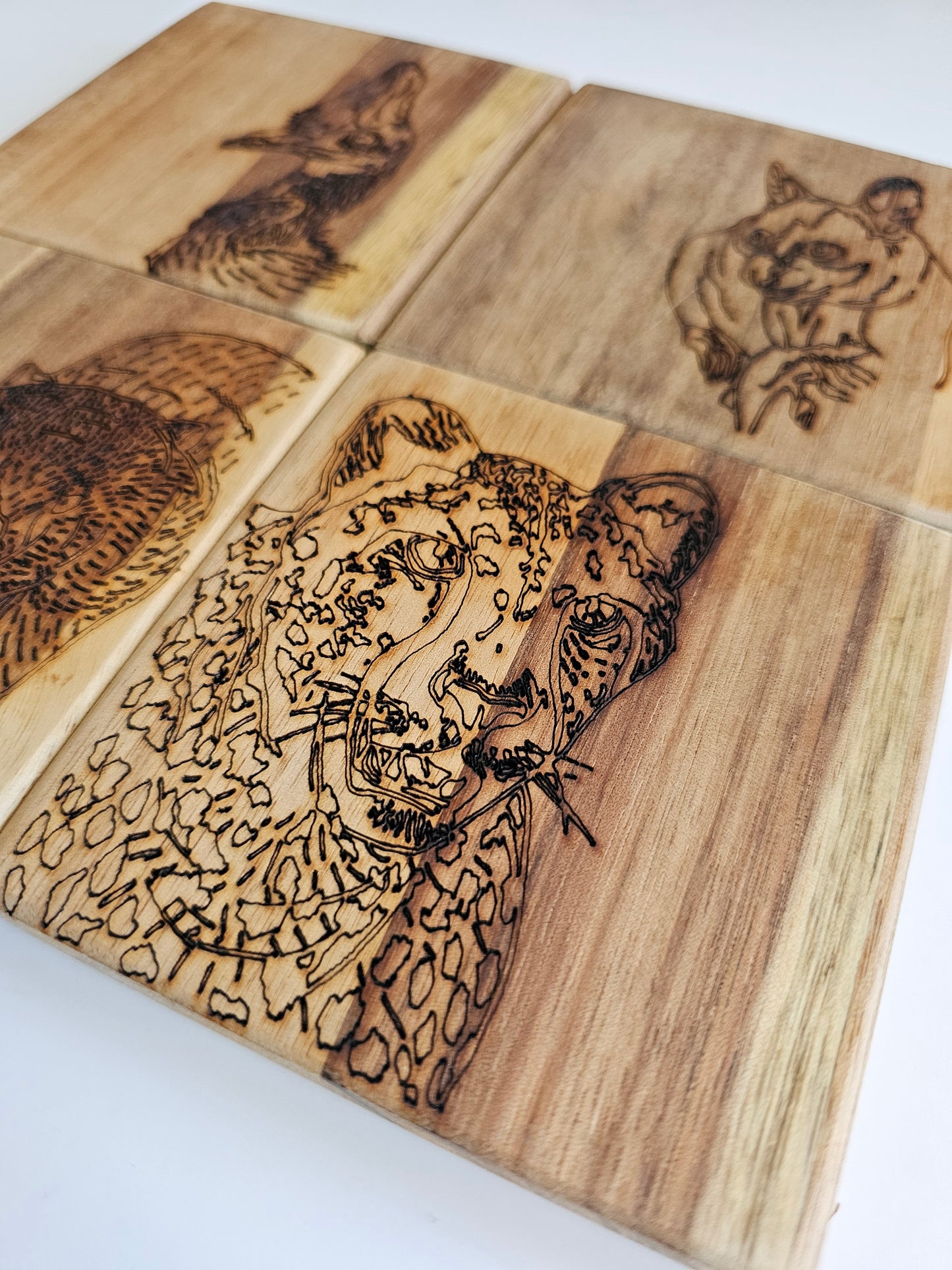 Laser Burnt Coasters