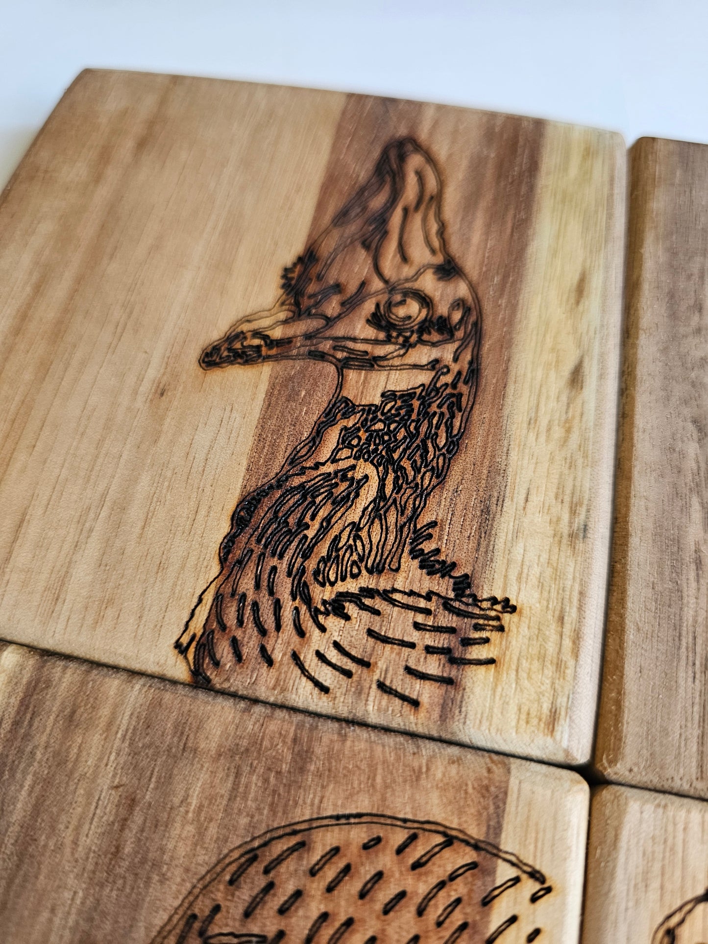 Laser Burnt Coasters