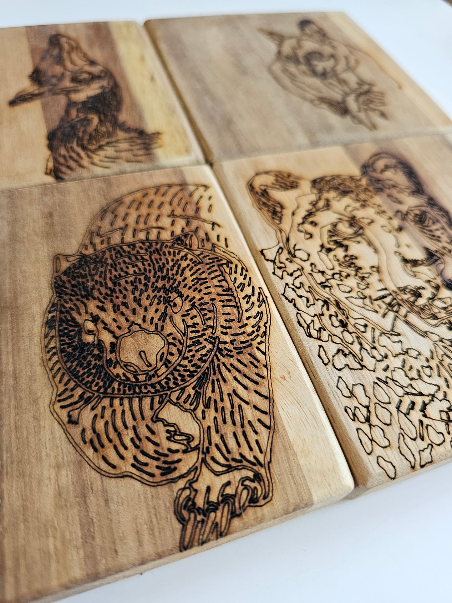 Laser Burnt Coasters