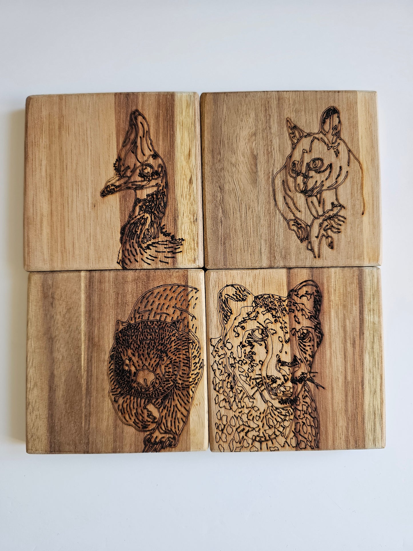 Laser Burnt Coasters