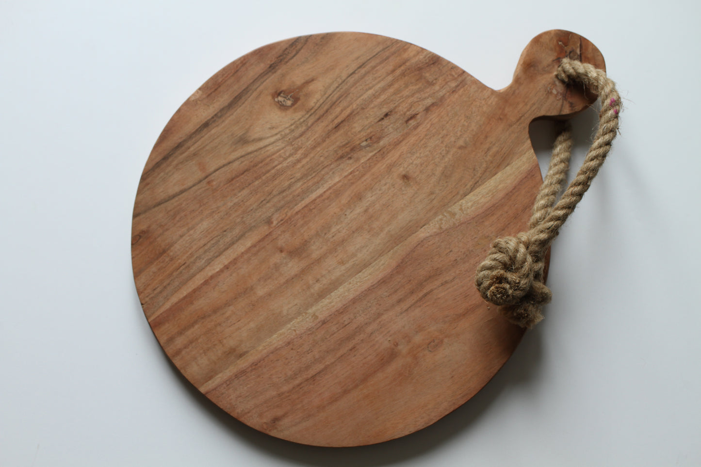 Hardwood round serving board